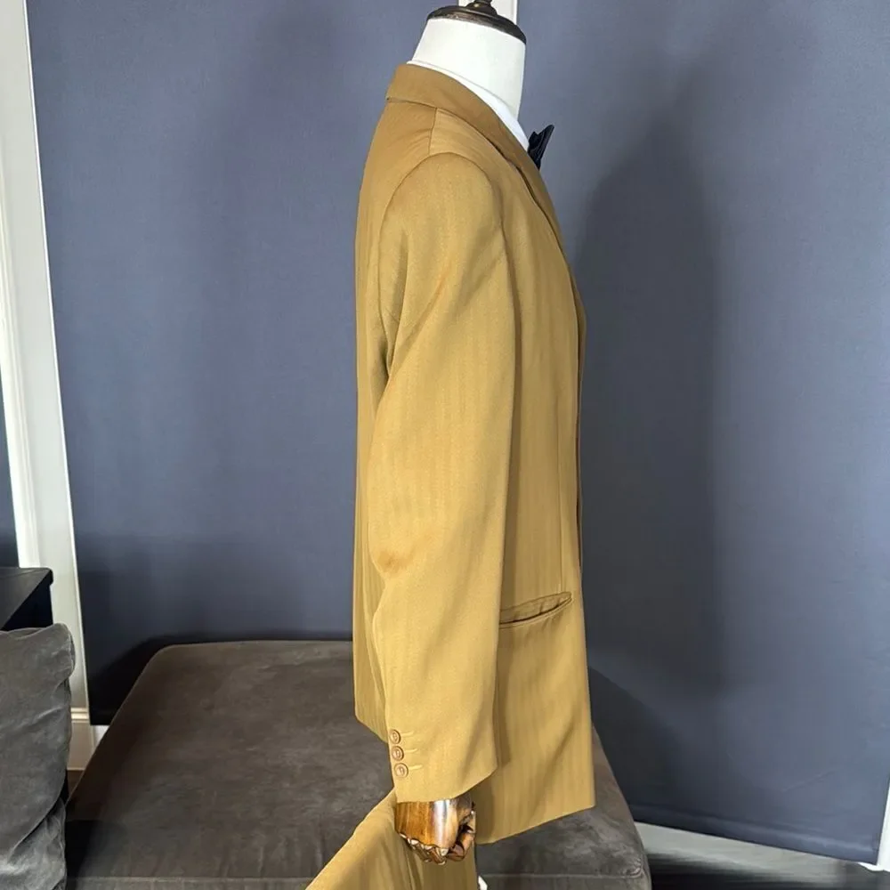 Men's Vicci Uomo 2-Piece Formal Suit Notched Lapel Jacket 42R Pants 33R
